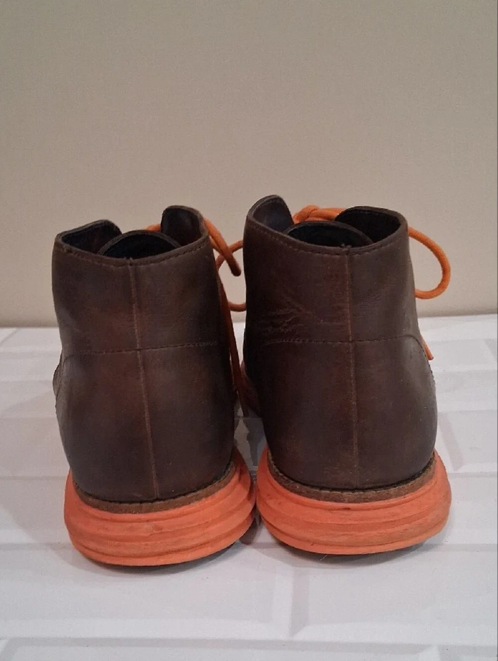 Cole Haan LunarGrand Brown Leather Chukka Boots Size 9.5